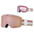 Gogle zimowe GIRO ELLA WHITE LX STRIPE (szyba VIVID ROSE GOLD 19-42% S2 + VIVID INFRARED 62% S1) (NEW 2024/2025)