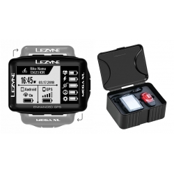 Licznik rowerowy LEZYNE MEGA XL GPS SMART LOADED (w zestawie lampka tylna KTV SMART CONNECT + uchwyt na kierownicę) (NEW