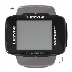 Licznik rowerowy LEZYNE SUPER PRO GPS SMART LOADED (w zestawie lampka tylna KTV SMART CONNECT + uchwyt na kierownicę) (NEW)