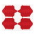 LIZARDSKINS DSP Lever Grip - Crimson Red 0.5 mm (2 zestawy po 2 szt.) (NEW 2023)
