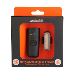 Zestaw MAGICSHINE Lampka przednia ALLTY 400 V2.0 + Lampka tylna SEEMEE 20 V2.0 (NEW)