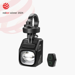 Lampka przednia MAGICSHINE EVO 1700 BLACK, 1700 lumenów, Czarna,  Zestaw Lampka + Uchwyt + Pilot (NEW)