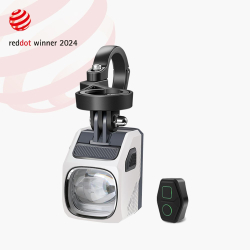 Lampka przednia MAGICSHINE EVO 1700 WHITE, 1700 lumenów, Biała, Zestaw Lampka + Uchwyt + Pilot (NEW)