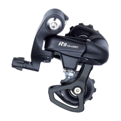 Przerzutka Tylna MICROSHIFT R8, 8-9.rzędowa(2x8/9), Kompatybilna z Shimano, Krótki Wózek, Max. Tryb 25-28T, Pojemność 33