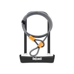 Zapięcie rowerowe ONGUARD NEON 8154WH U-LOCK - 115mm 230mm - uchwyt + 2 x Klucze + linka 10mm 120cm białe