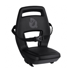 Fotelik dziecięcy QIBBEL JUNIOR 6+ Midnight Black black/black, mocowanie na bagażnik, udźwig 35kg (NEW 2026)