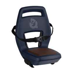 Fotelik dziecięcy QIBBEL JUNIOR 6+ Navy Blue blue/brown, mocowanie na bagażnik, udźwig 35kg (NEW 2026)