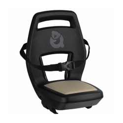 Fotelik dziecięcy QIBBEL JUNIOR 6+ Khaki black/sand, mocowanie na bagażnik, udźwig 35kg (NEW 2026)