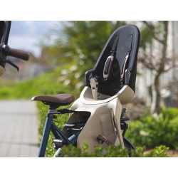 Fotelik dziecięcy QIBBEL AIR SEATPOST black, mocowanie na rurze podsiodłowej + moduł mocujący, udźwig 22kg (NEW 2026)