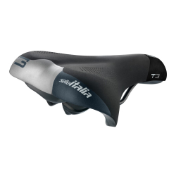 Siodło SELLE ITALIA SPORTOURING T 3 S (idmatch S1), Pręty Fec Alloy, Hi-Viz, Żel, 492g (NEW)