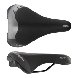 Siodło SELLE ITALIA SPORTOURING ST 1  L (idmatch L1), Pręty Fec Alloy, Hi-Viz, Żel, 497g (NEW)