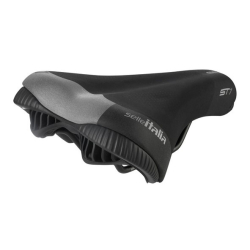 Siodło SELLE ITALIA SPORTOURING ST 1  L (idmatch L1), Pręty Fec Alloy, Hi-Viz, Żel, 497g (NEW)
