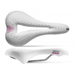 Siodło SELLE ITALIA DIVA GEL SUPERFLOW L (id match - L3) Vanox tube 7, duro-tek, białe