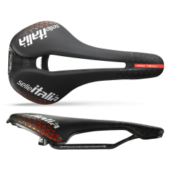 Siodło SELLE ITALIA FLITE BOOST PRO TEAM KIT CARBONIO SUPERFLOW S (id match S3), Carbon Rail+10mm, Fibra-Tek, 165g