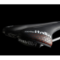 Siodło SELLE ITALIA FLITE BOOST PRO TEAM KIT CARBONIO SUPERFLOW S (id match S3), Carbon Rail+10mm, Fibra-Tek, 165g