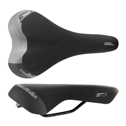 Siodło SELLE ITALIA SPORTOURING ST 3 S (idmatch S1), Pręty Fec Alloy, Hi-Viz, Żel, 444g (NEW)