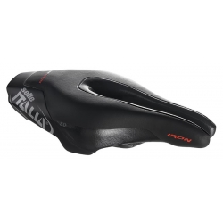 Siodło SELLE ITALIA IRON EVO KIT CARBONIO SUPERFLOW SD miękkie (id match - universal) ti 316 tube 7, fibra-tek, czarne (DWZ)