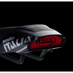 Siodło SELLE ITALIA IRON EVO KIT CARBONIO SUPERFLOW SD miękkie (id match - universal) ti 316 tube 7, fibra-tek, czarne (DWZ)