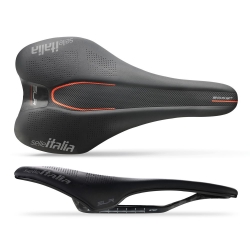 Siodło SELLE ITALIA SLR BOOST KIT CARBONIO S (id match - S1) carbon +10mm 7x9, fibra-tek, czarne (NEW)