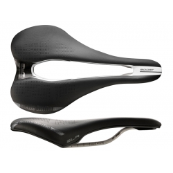 Siodło SELLE ITALIA SLR BOOST ENDURANCE SUPERFLOW L (id match - L3) ti 316 tube 7, fibra-tek, czarne