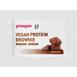 Baton proteinowy SPONSER VEGAN PROTEIN BAR Brownie (pudełko 12szt x 50g) (NEW 2025)