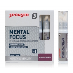 Zestaw SPONSER MENTAL FOCUS w ampułkach (pudełko 5 szt x 25ml + 10 tabletek) (NEW)