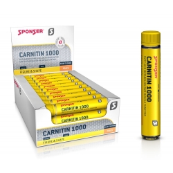 Karnityna SPONSER L-CARNITIN 1000 brzoskwinia (pudełko 30 ampułek x 25ml) (NEW)