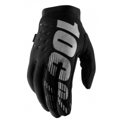 Rękawiczki 100% BRISKER Glove black grey roz. S (długość dłoni 181-187 mm) (NEW)