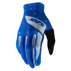 Rękawiczki 100% CELIUM Glove blue white roz. M (długość dłoni 187-193 mm)