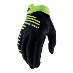 Rękawiczki 100% R-CORE Gloves Black Lime - L (długość dłoni 193-200 mm) (NEW 2022)