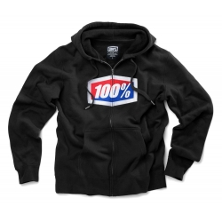 Bluza męska 100% OFFICIAL Hooded Zip Sweatshirt Black roz. L (NEW)