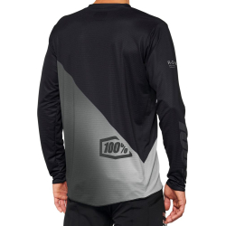 Koszulka męska 100% R-CORE X Jersey długi rękaw black grey roz. XL (NEW 2022)