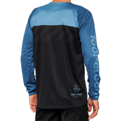 Koszulka męska 100% R-CORE Jersey długi rękaw black slate blue roz. XL (NEW 2022)