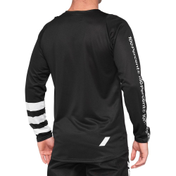 Koszulka męska 100% R-CORE Jersey długi rękaw black white roz. XL (NEW 2022)