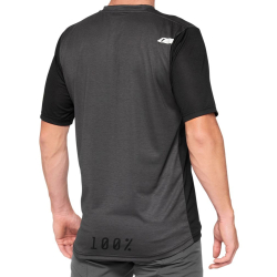 Koszulka męska 100% AIRMATIC Jersey krótki rękaw black charcoal roz. S (NEW 2022)