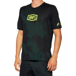 Koszulka męska 100% AIRMATIC LE Jersey krótki rękaw black camo roz. S (NEW 2022)