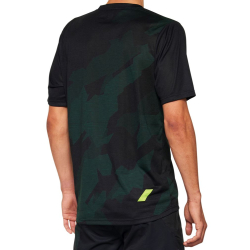 Koszulka męska 100% AIRMATIC LE Jersey krótki rękaw black camo roz. S (NEW 2022)