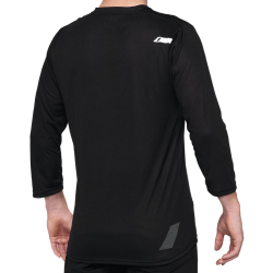 Koszulka męska 100% AIRMATIC 3/4 Sleeve Black roz. XL