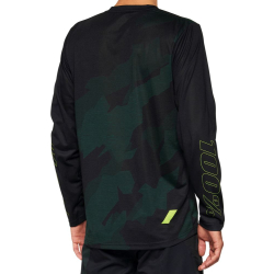 Koszulka męska 100% AIRMATIC LE Long Sleeve Black Camo roz. M