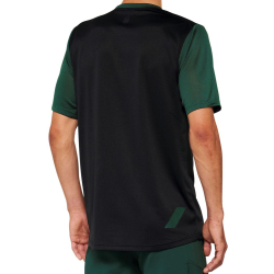 Koszulka męska 100% RIDECAMP Jersey krótki rękaw black forest green roz. S