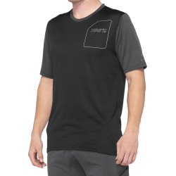 Koszulka męska 100% RIDECAMP Jersey krótki rękaw black charcoal roz. L