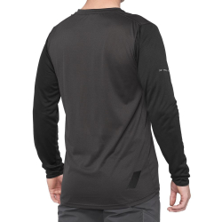 Koszulka męska 100% RIDECAMP Long Sleeve Jersey długi rękaw Black Charcoal roz. S