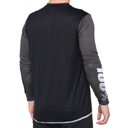 Koszulka męska 100% R-CORE X Jersey długi rękaw black white roz. XL (NEW)