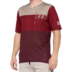 Koszulka męska 100% AIRMATIC Jersey krótki rękaw brick dark red roz. XL (NEW)