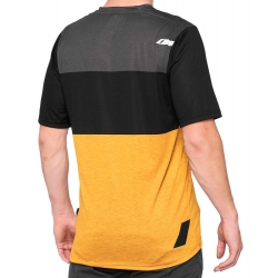Koszulka męska 100% AIRMATIC Jersey krótki rękaw black mustard roz. S (NEW)