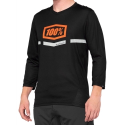 Koszulka męska 100% AIRMATIC 3/4 Sleeve black orange roz. XL (NEW)