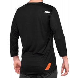 Koszulka męska 100% AIRMATIC 3/4 Sleeve black orange roz. XL (NEW)