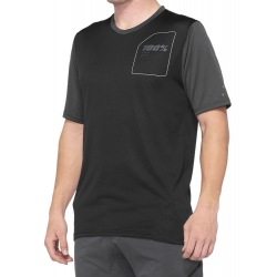 Koszulka męska 100% RIDECAMP Jersey krótki rękaw charcoal black roz. L (NEW 2021)