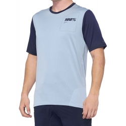 Koszulka męska 100% RIDECAMP Jersey krótki rękaw light slate navy roz. L (NEW 2021)