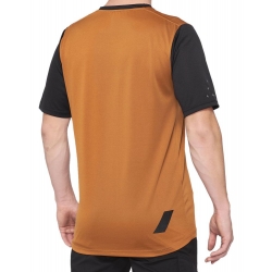 Koszulka męska 100% RIDECAMP Jersey krótki rękaw terracotta black roz. M (NEW 2021)